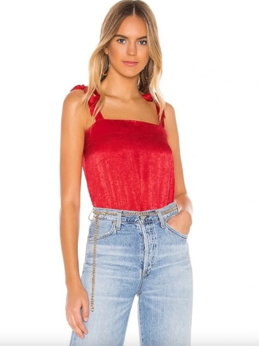 Superdown Andrea Tie-Strap Bodysuit